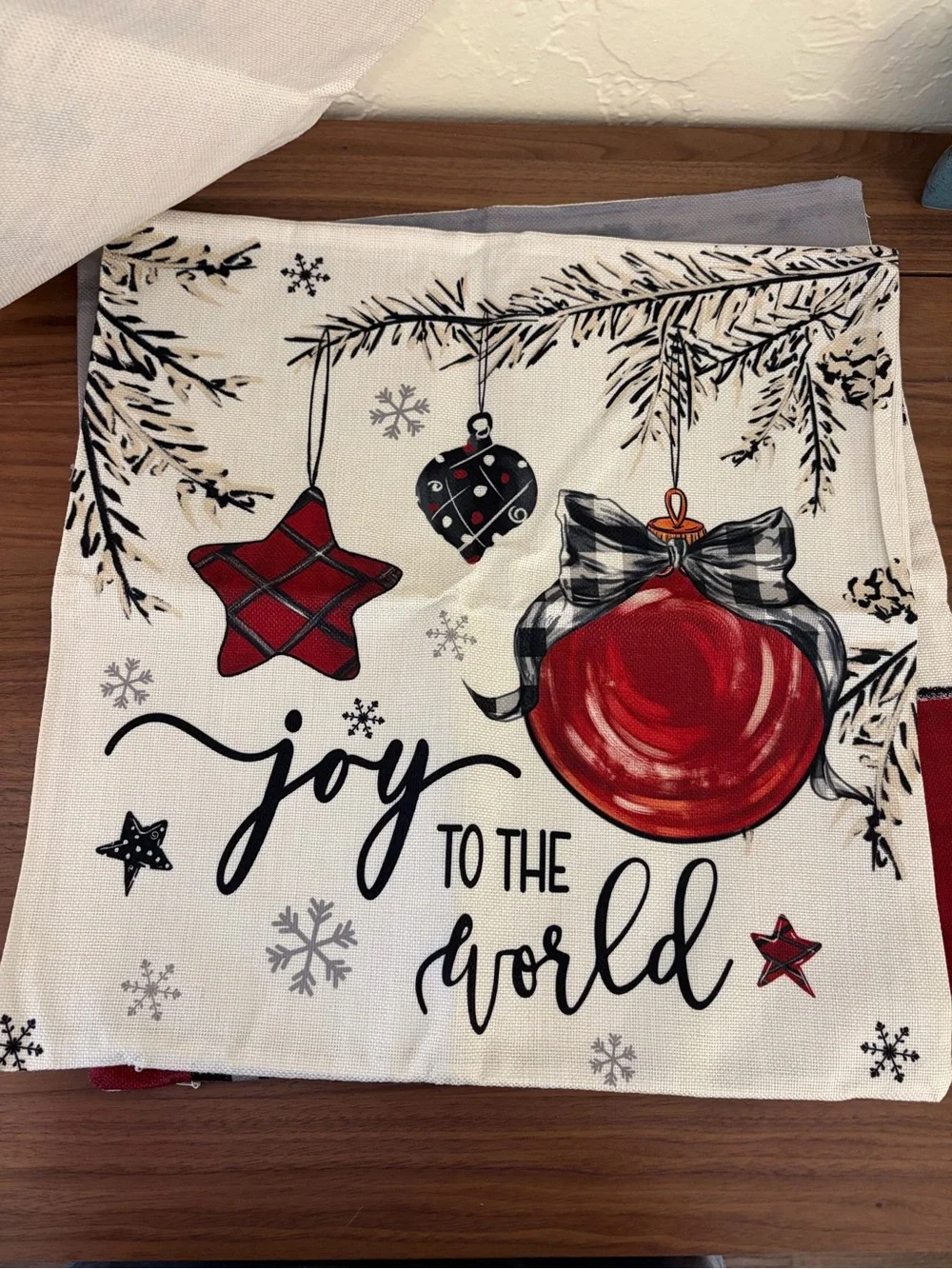 Set of 4 Christmas Throw Pillow Covers 18x18